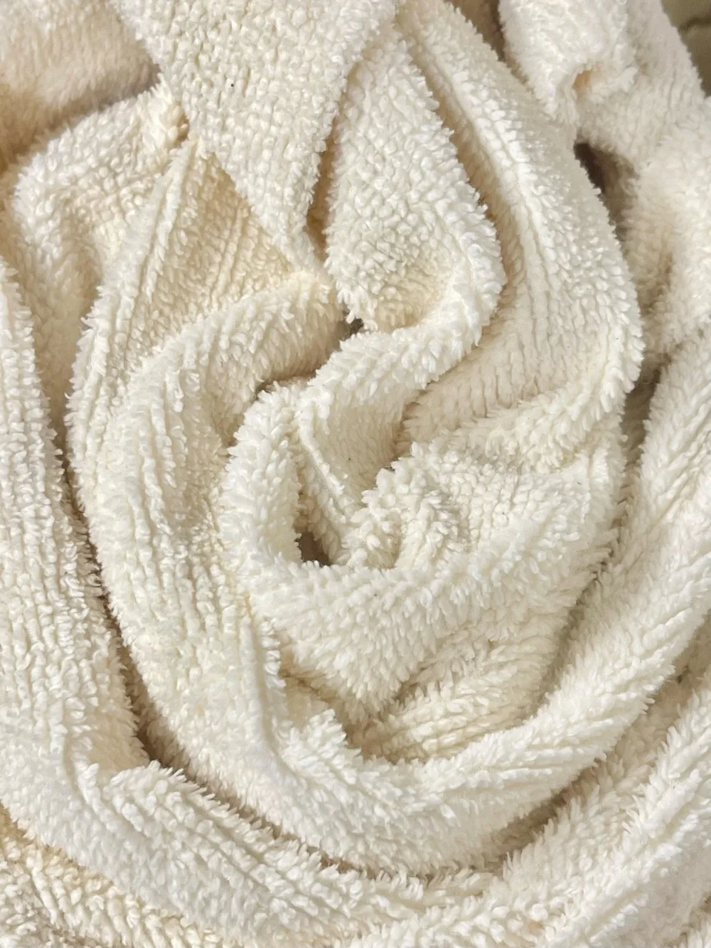 J.Crew Ivory Terry Plush Bath Robe Long Belted White Cozy Loungewear Small